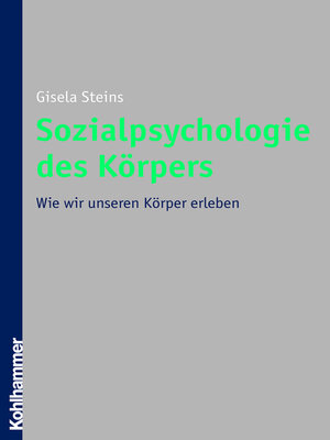 cover image of Sozialpsychologie des Körpers